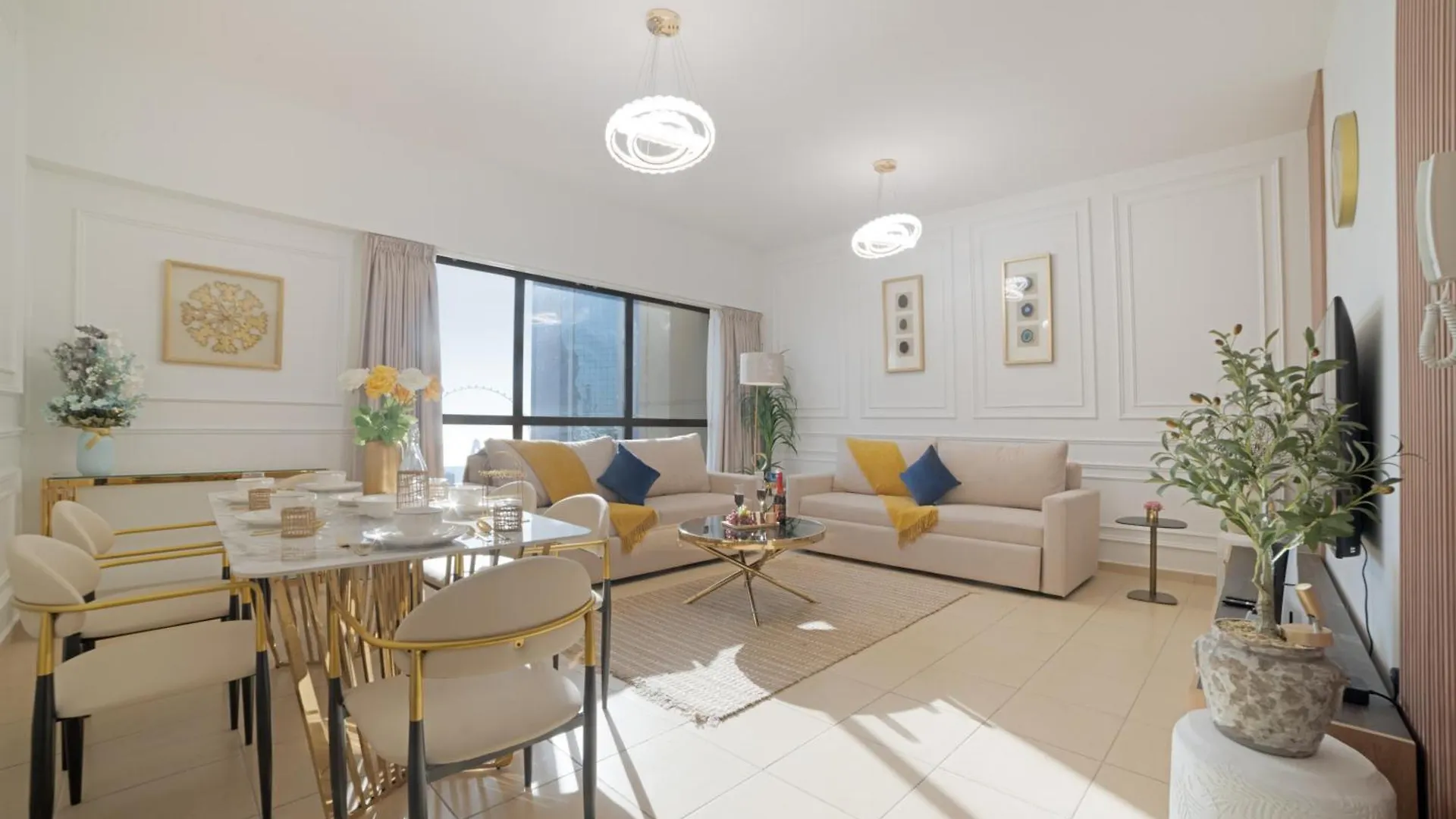 아파트 Dubai Eye & Sea View 2Br Marina & Beach Walk