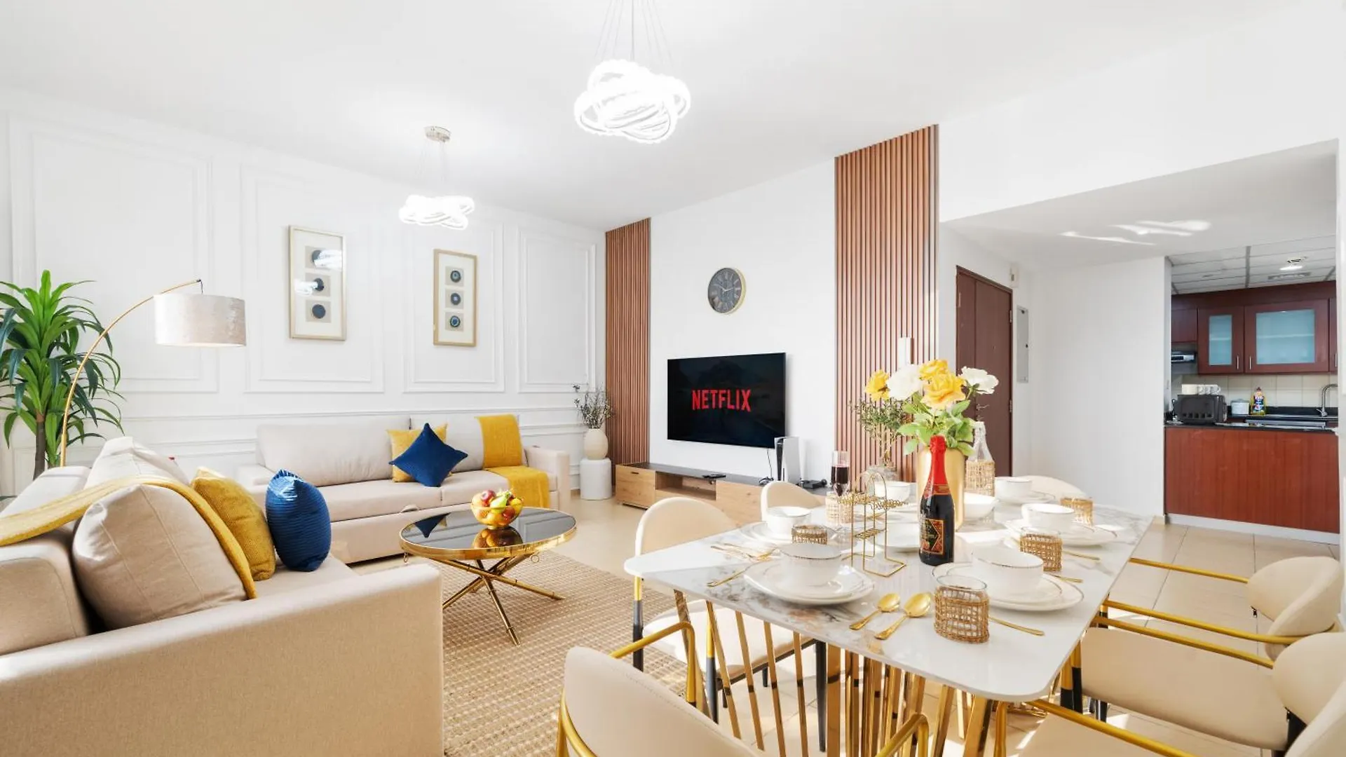 Dubai Eye & Sea View 2Br Marina & Beach Walk 아파트
