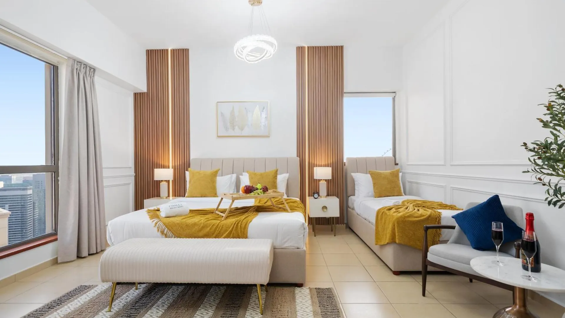 Dubai Eye & Sea View 2Br Marina & Beach Walk Apartment