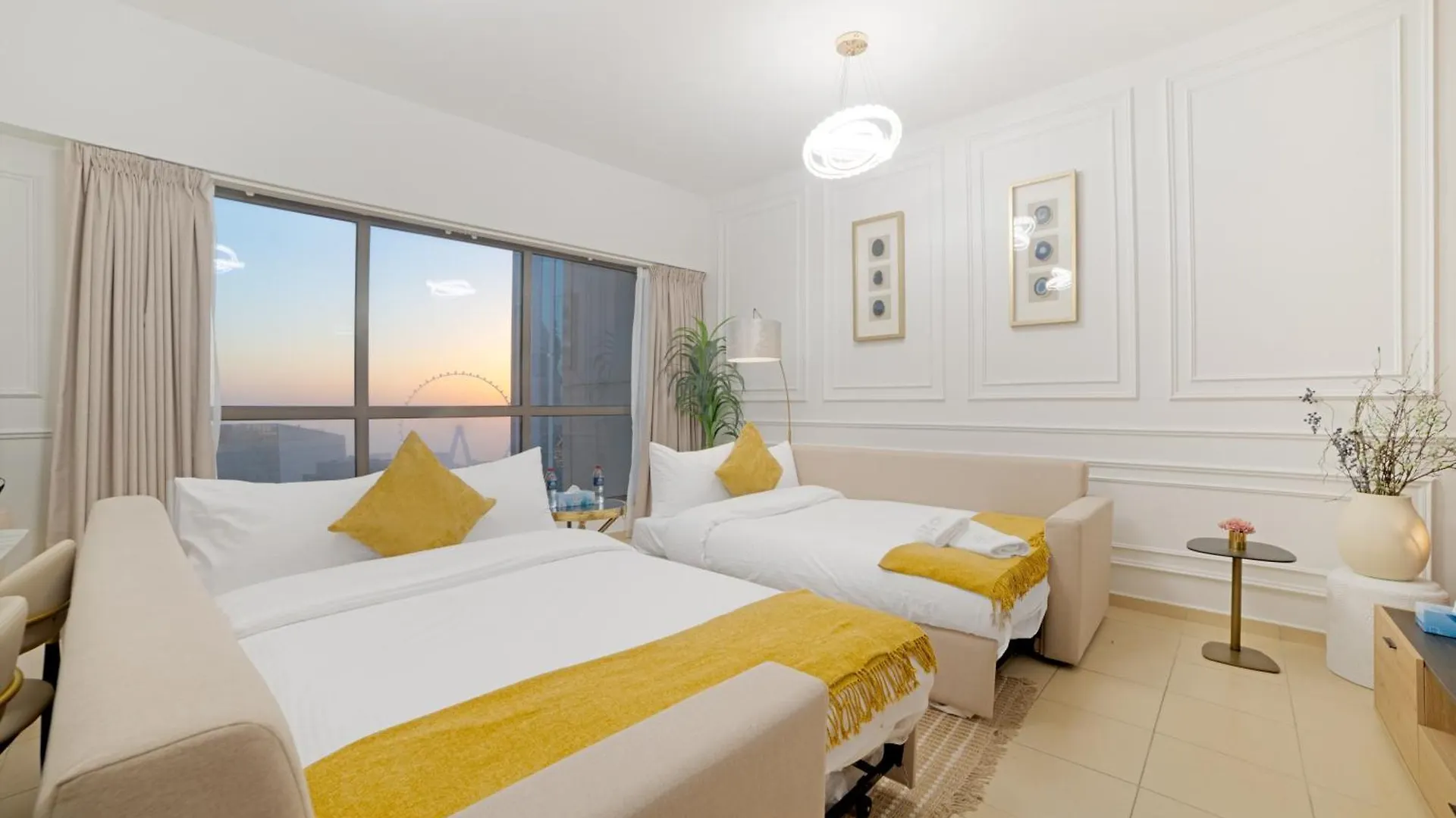 Dubai Eye & Sea View 2Br Marina & Beach Walk Apartment
